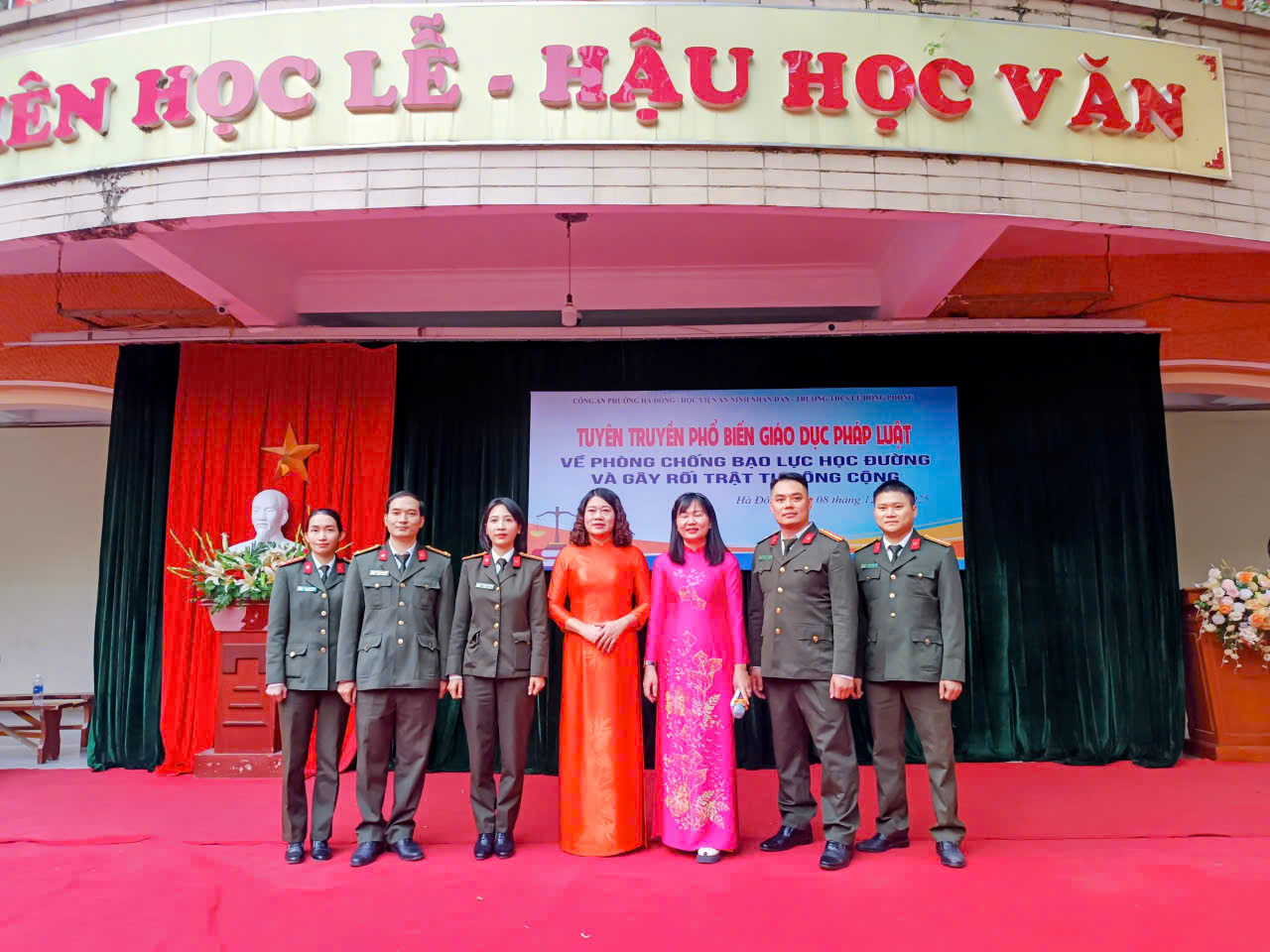 🎓 TRƯỜNG THCS LÊ HỒNG PHONG PHỐI HỢP TUYÊN TRUYỀN, GIÁO DỤC PHÁP LUẬT VỀ PHÒNG CHỐNG BẠO LỰC HỌC ĐƯỜNG VÀ GÂY RỐI TRẬT TỰ CÔNG CỘNG ⚖️